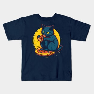 Kitty Pizza Kids T-Shirt